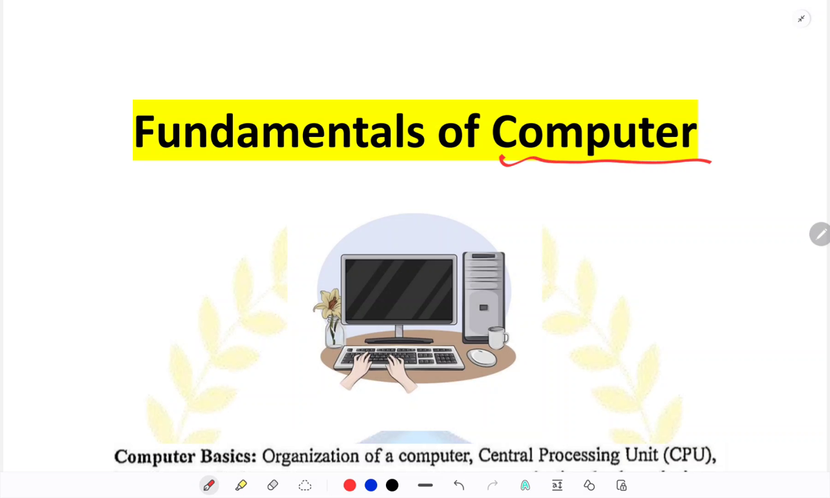 Computer Syllabus Explanation by Satish sir