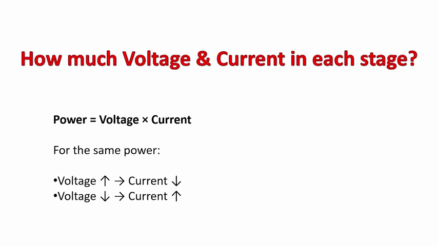 Topic 6 How much volatge and current in each stage
