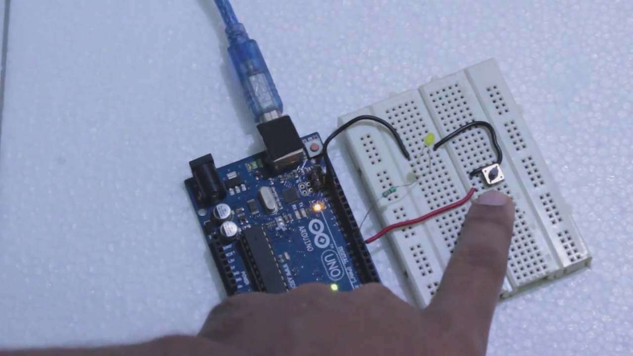 Arduino 7 Digital Input through Switch practical