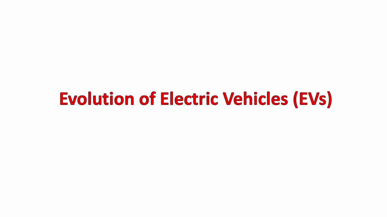 Topic 3 Evloution of EV