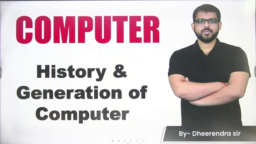 New Computer Class - History & Generation of Computer